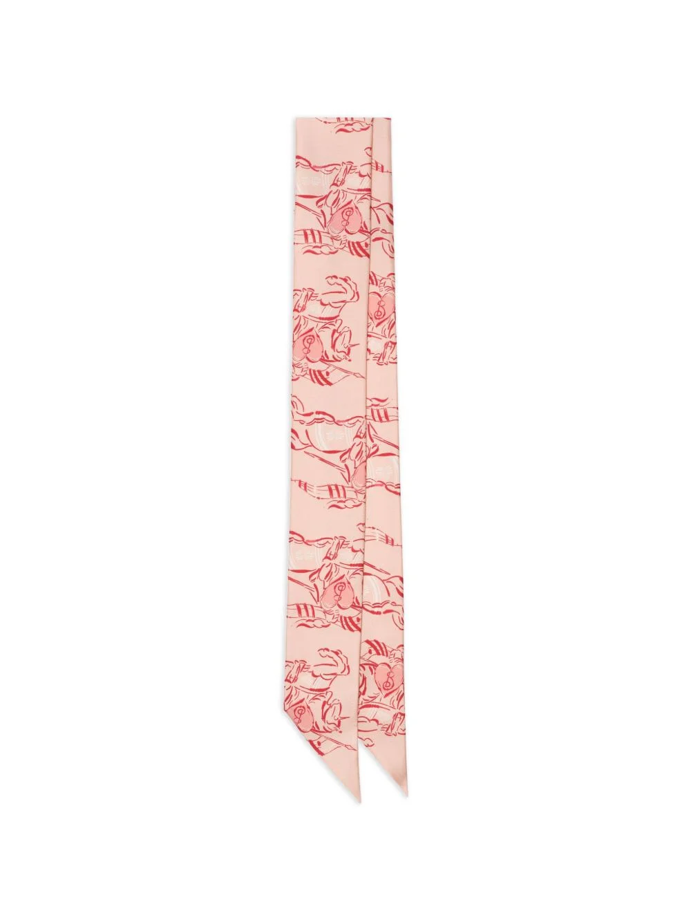skinny Heart Knight silk scarf - 1