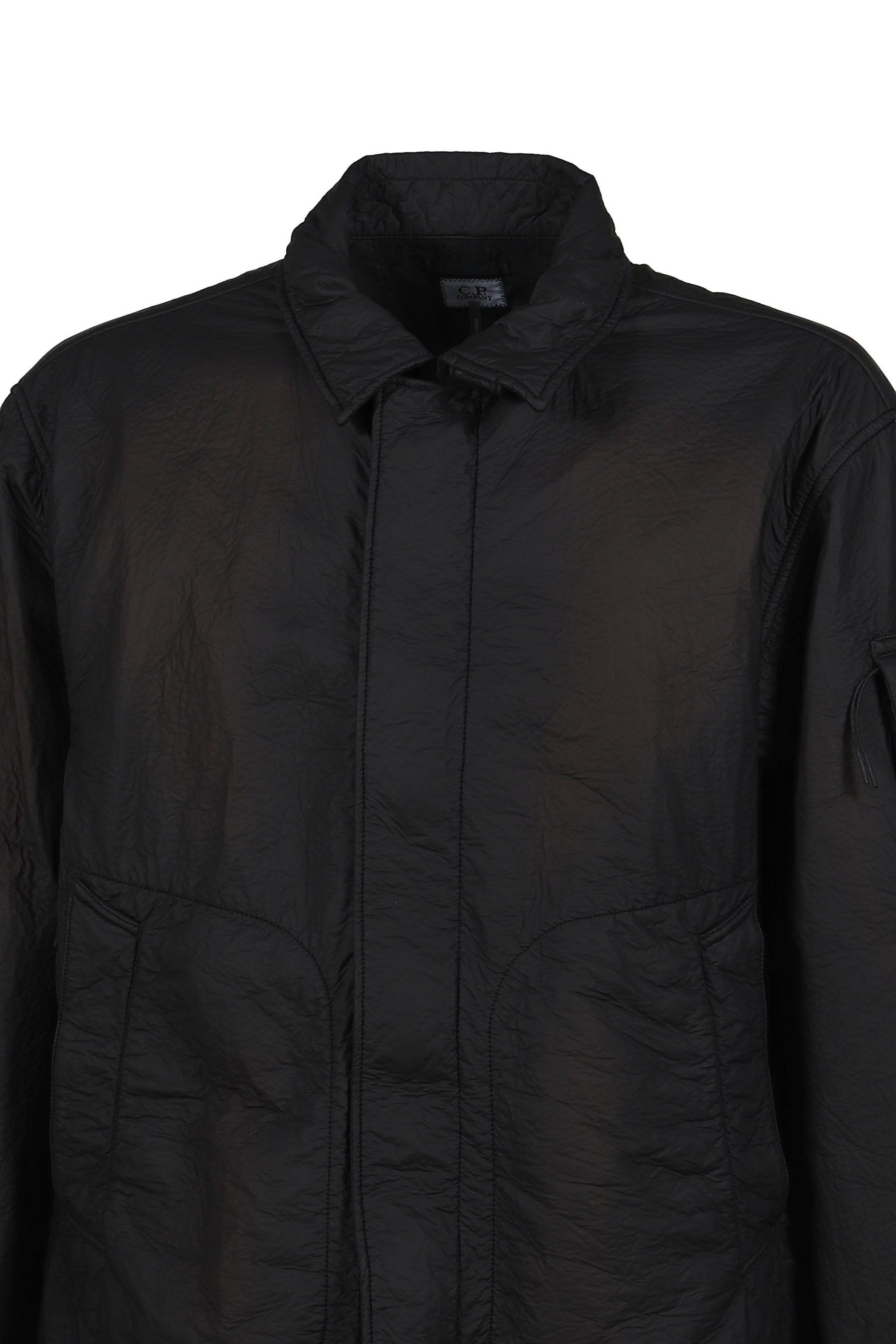OW MEDIUM JKT IN FELTRO BI-FILM / BLK - 4
