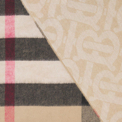 Burberry Reversible Check and Monogram Cashmere Scarf outlook