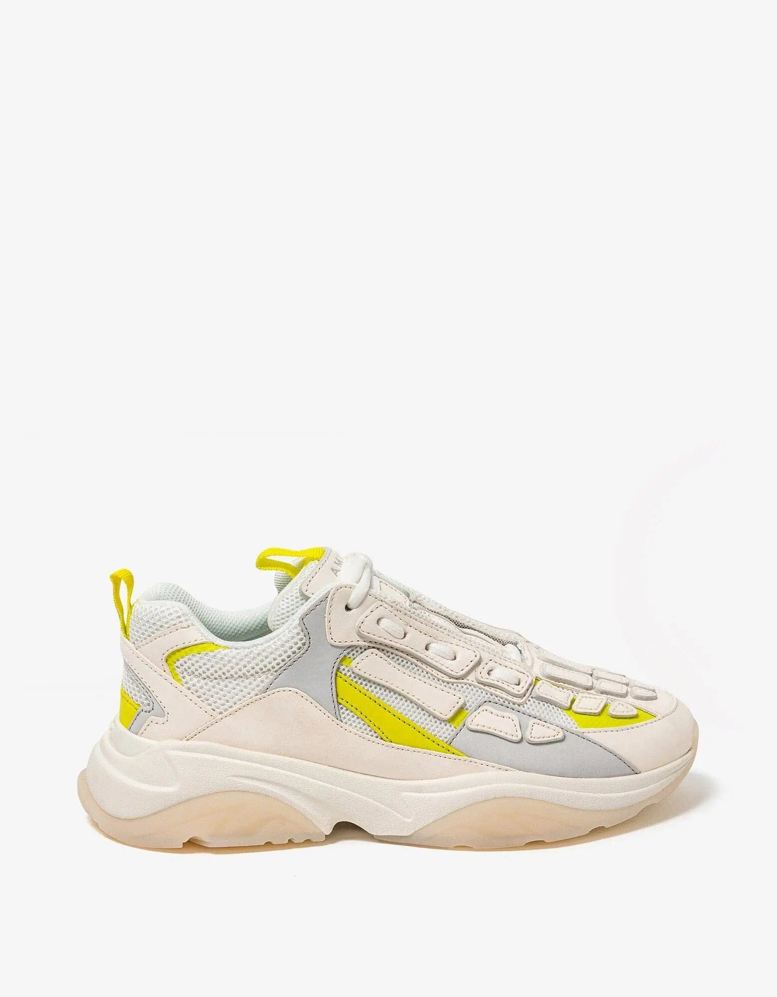 Amiri Bone Runner White & Yellow Trainers - 2