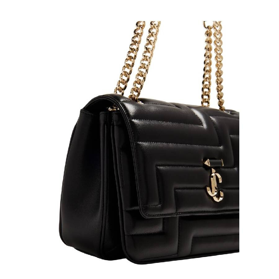 Jimmy Choo Chain Handle Leather Shoulder Bag - 3