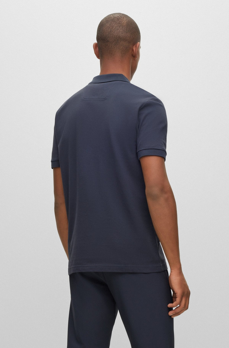 COTTON-PIQUÉ SLIM-FIT POLO SHIRT WITH LOGO DETAILS 5