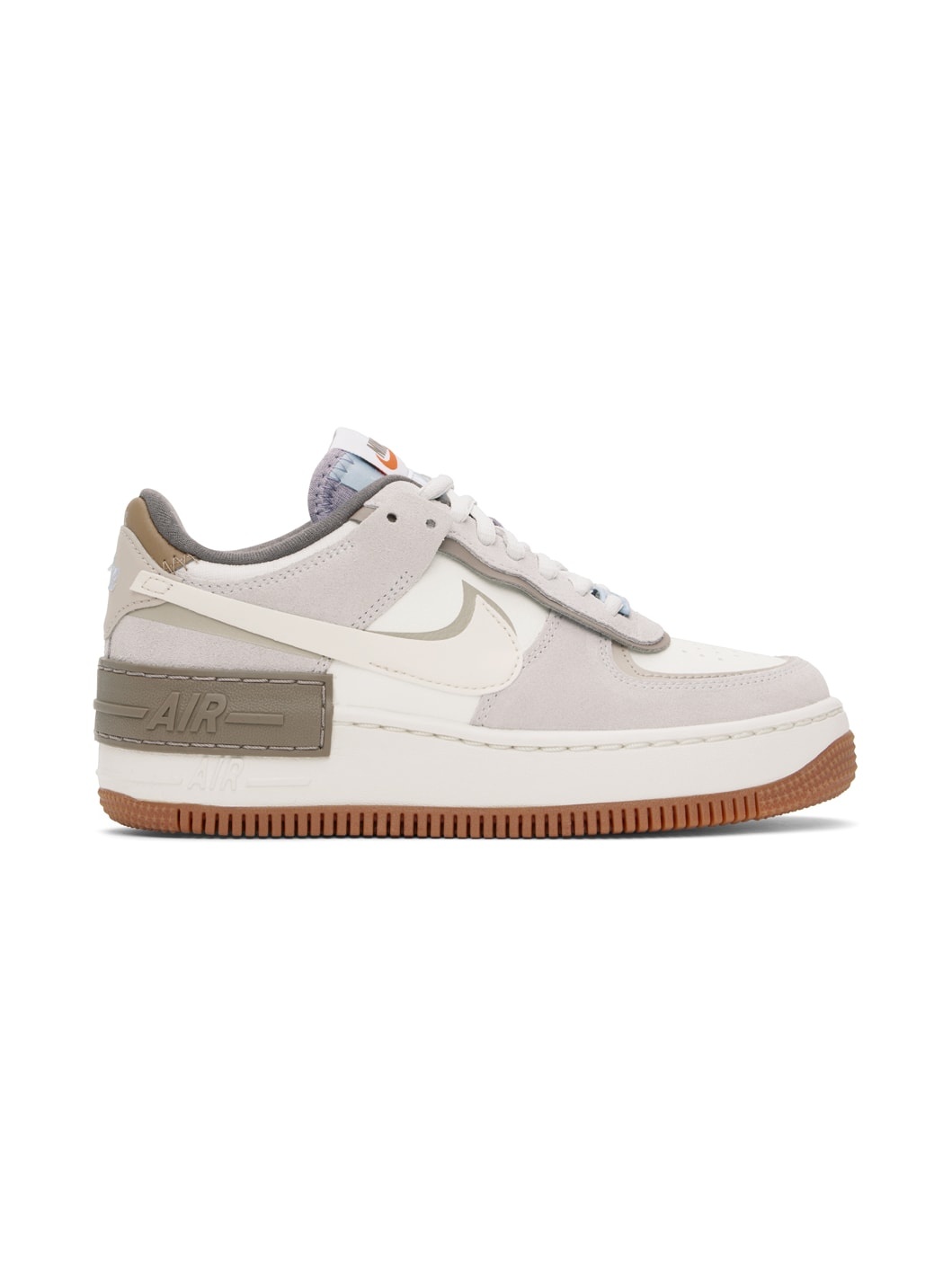Gray Air Force 1 Shadow Sneakers - 1