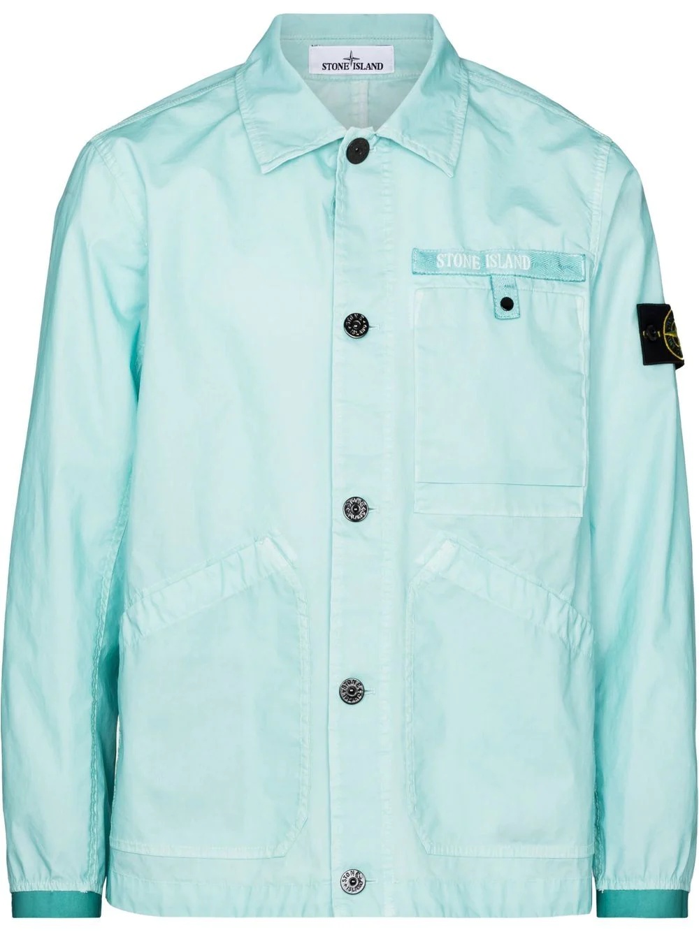 Compass-patch shirt jacket - 1