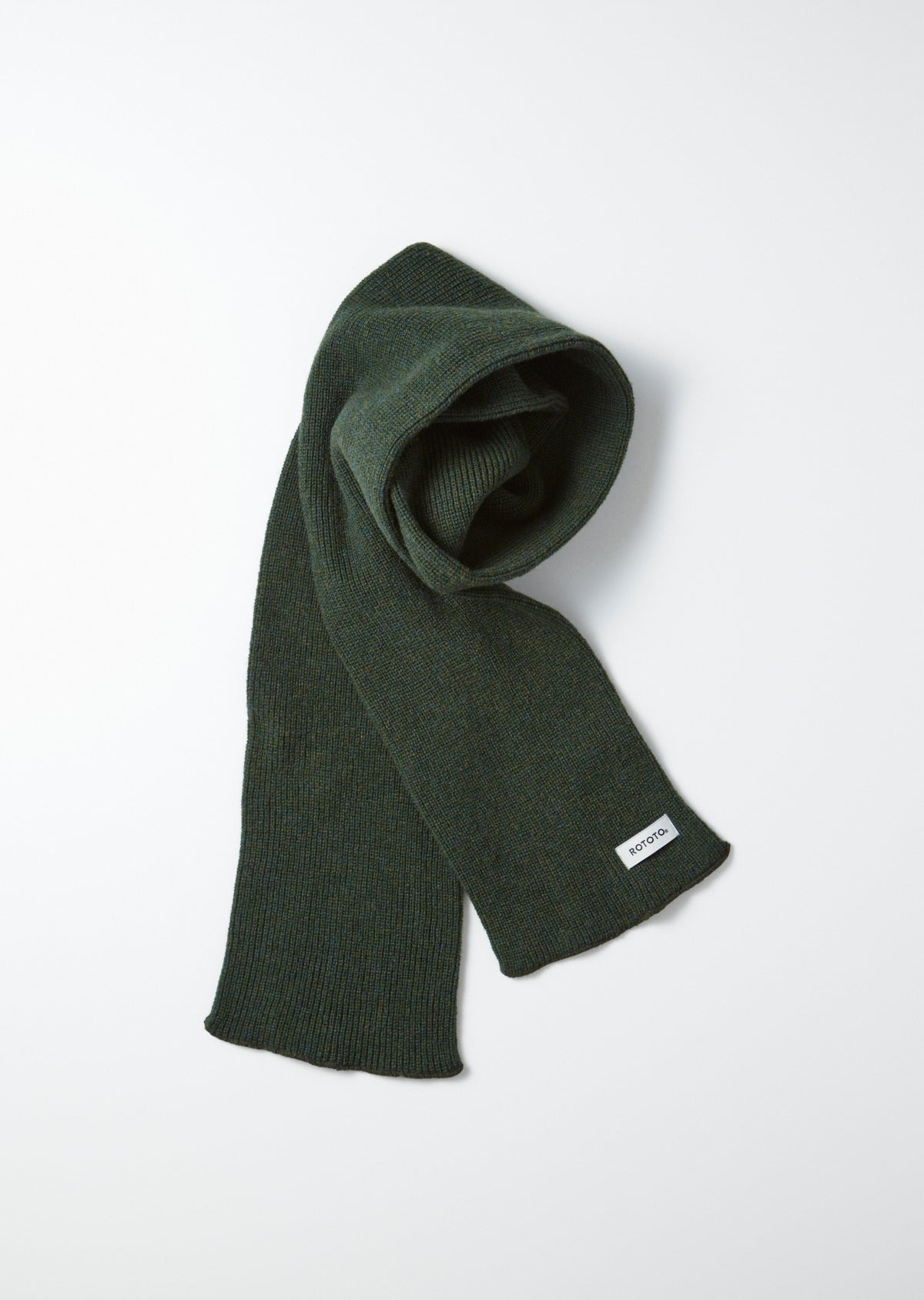 ROT-5128-DGRN ROTOTO - Merino Lambswool Scarf - Dark Green - 1