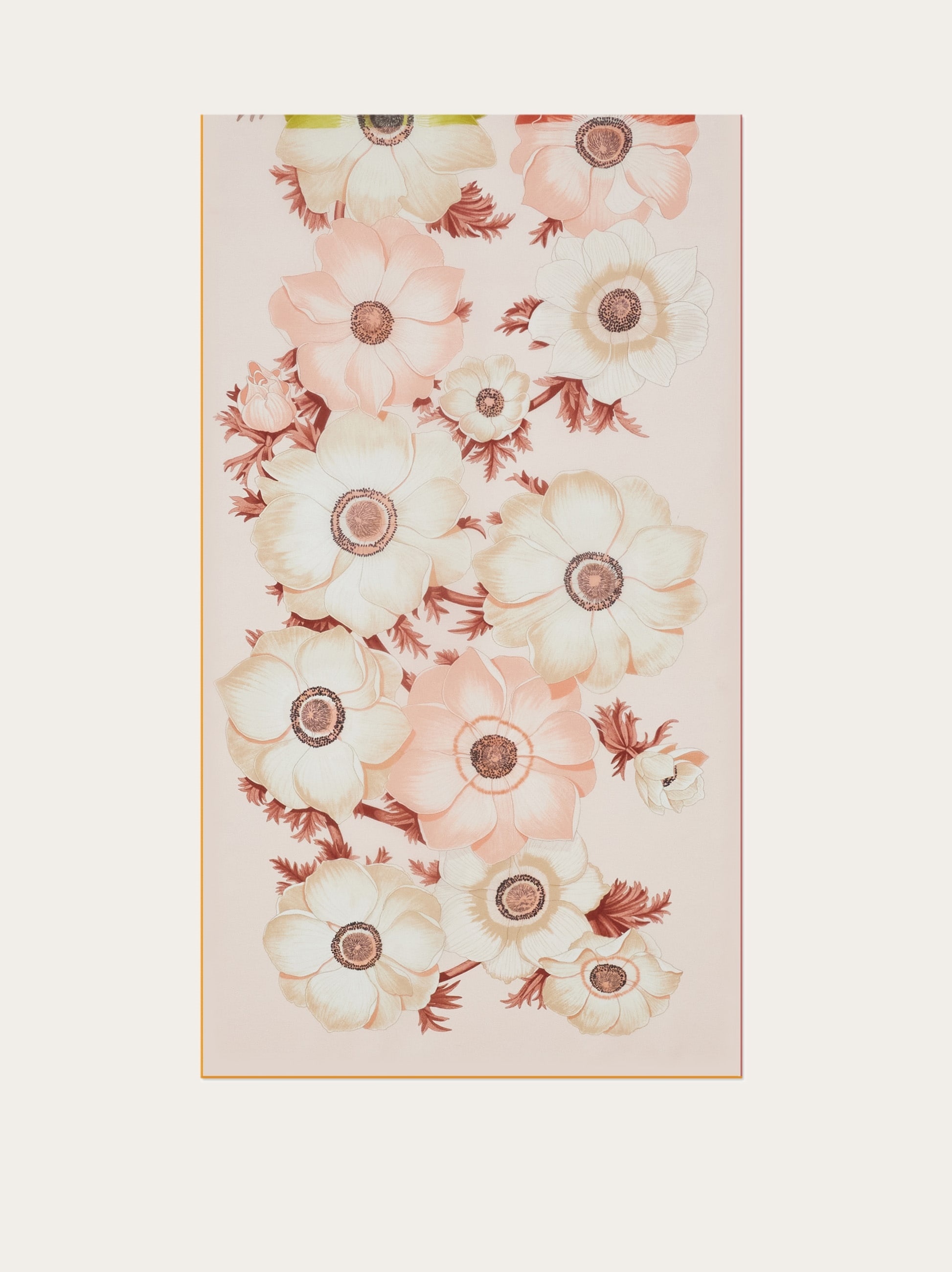 Anemone print silk scarf - 4