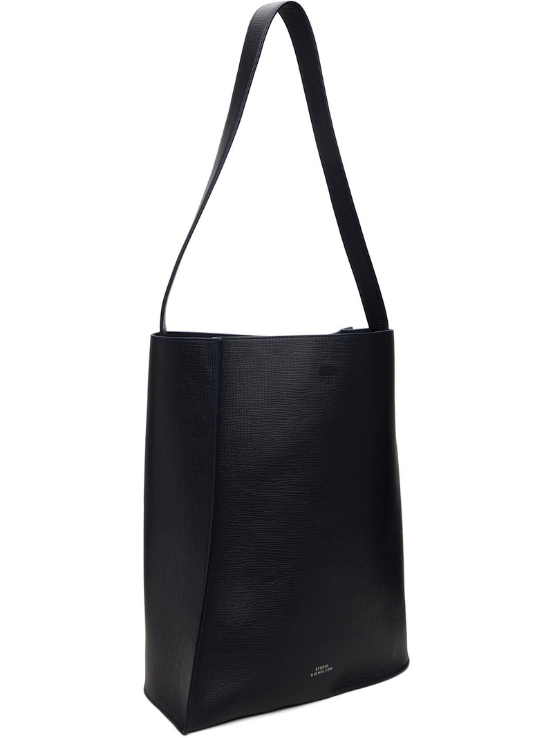 Studio Nicholson Navy Doublet Type 2 Leather Tote outlook