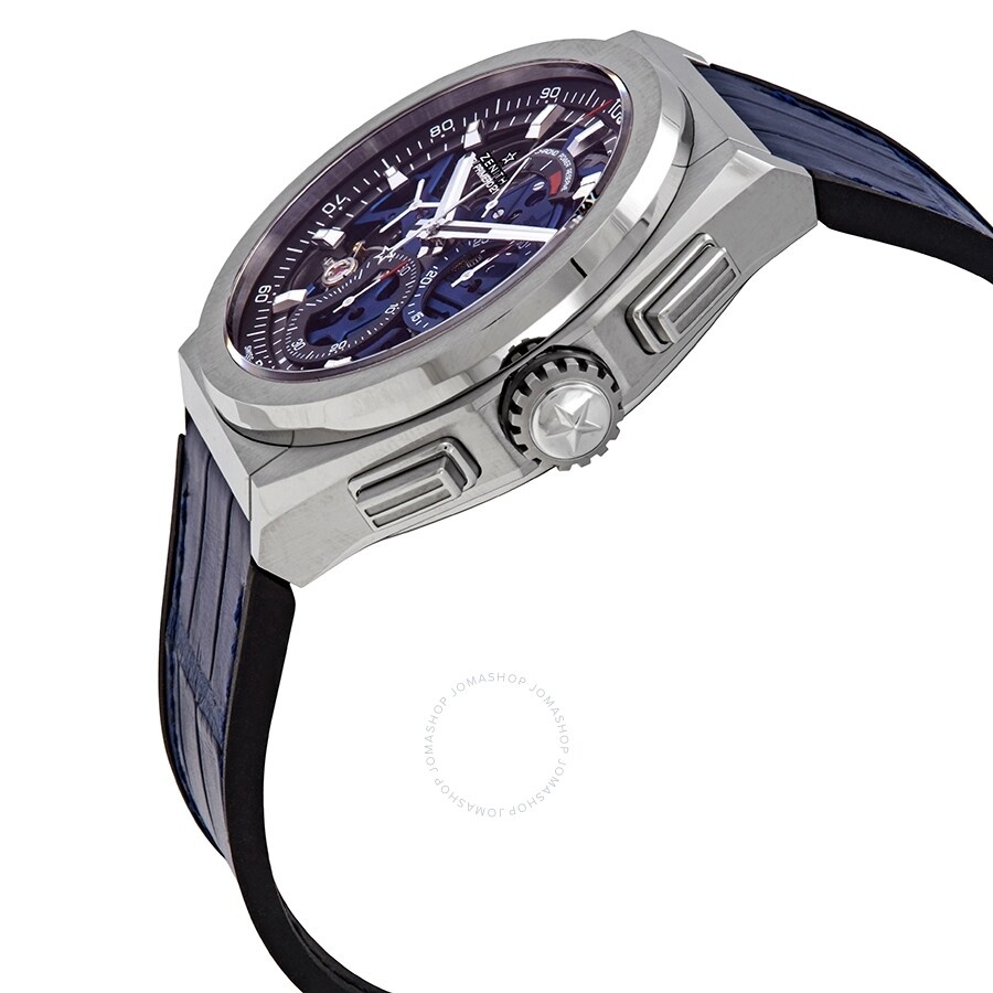 Zenith Defy El Primero 21 Chronograph Automatic Blue Skeletal Dial Titanium Men's Watch 95.9002.9004 - 2