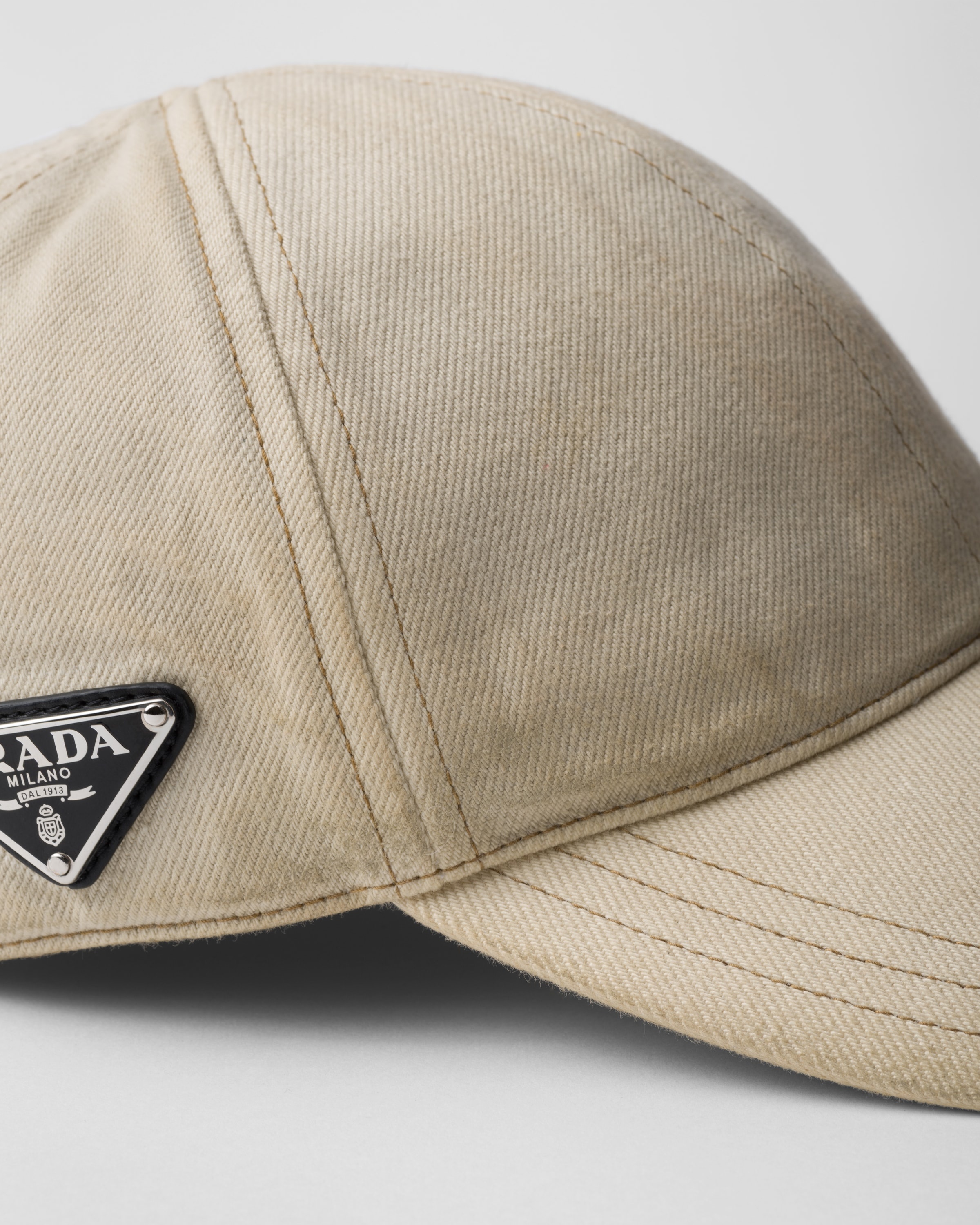 Worn bull-denim baseball cap - 4