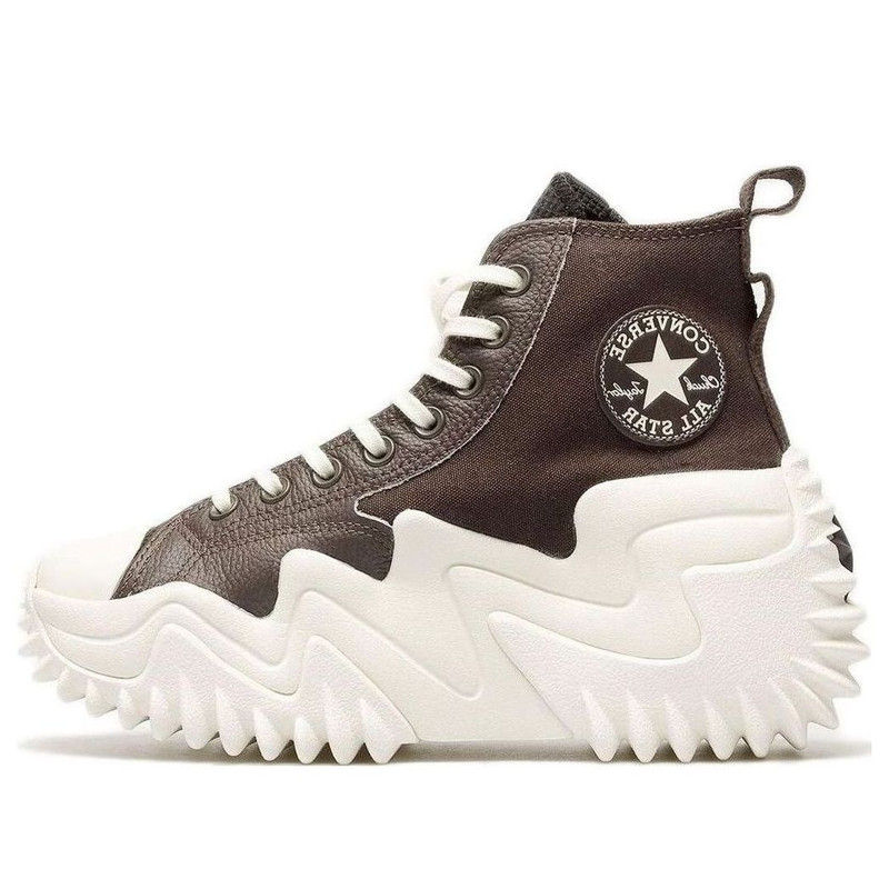 (WMNS) Converse Run Star Motion 높은 'Brown White' A01321C - 1