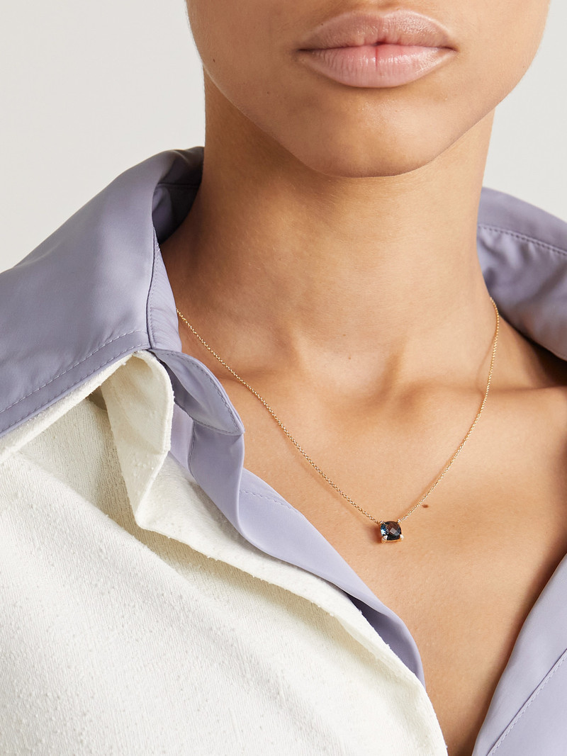 DAVID YURMAN Petite Châtelaine 18-karat Gold, Topaz And Diamond Necklace outlook