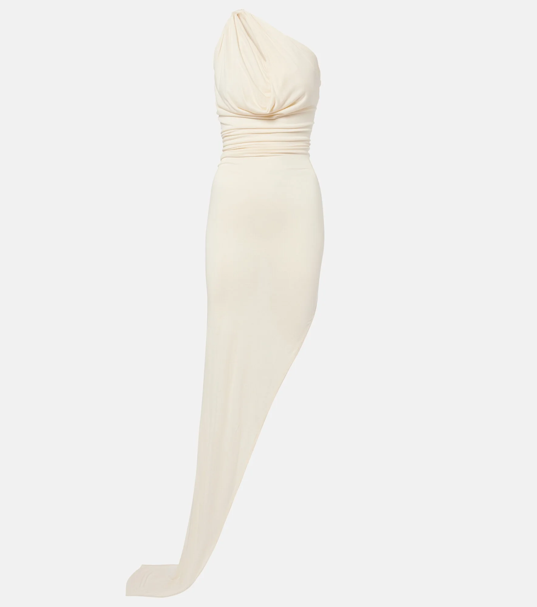 Aaliyah asymmetric draped gown - 1