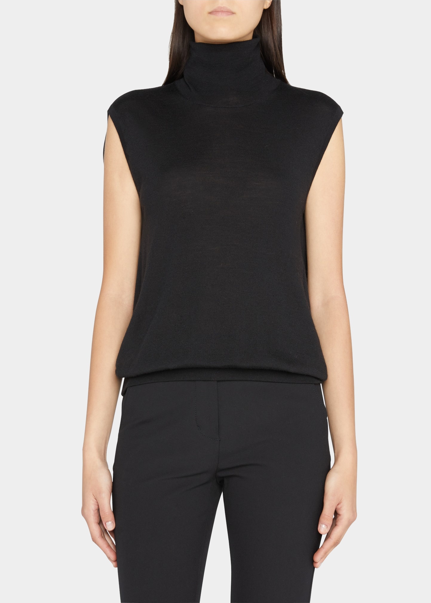 Totême Merino Wool Turtleneck Cocoon Top | REVERSIBLE