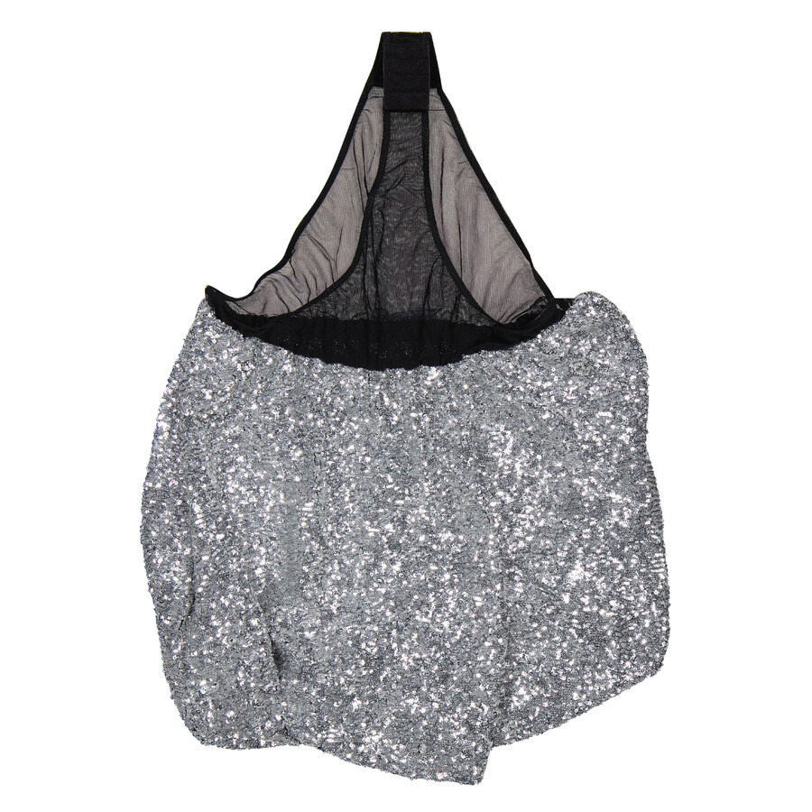 The Attico Ladies Grey Sequins Mini Skirt - 7