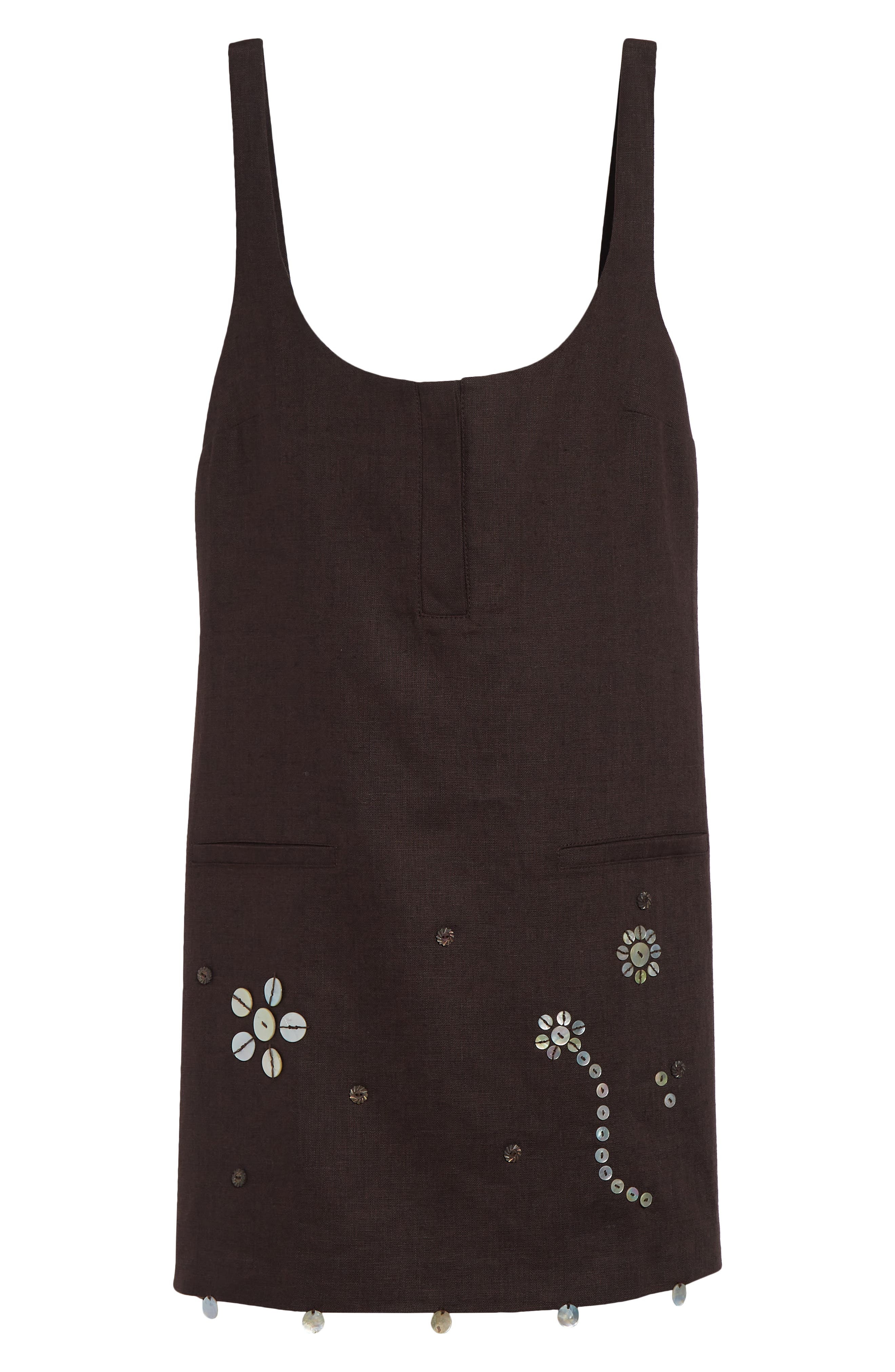 Siedrés Alites Linen Minidress in Brown at Nordstrom - 5