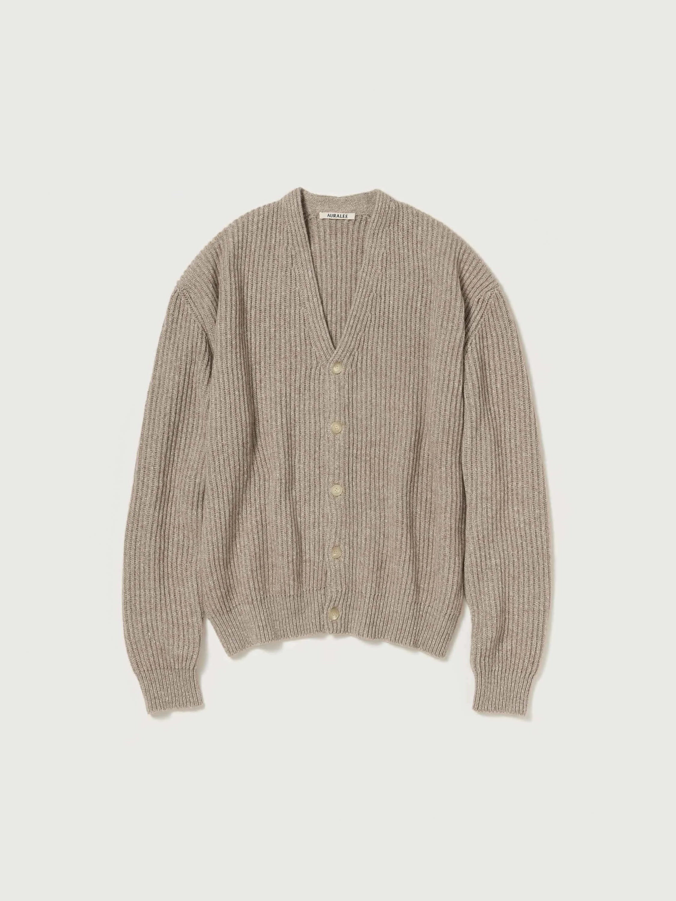 CASHMERE SILK MELANGE KNIT CARDIGAN - 1