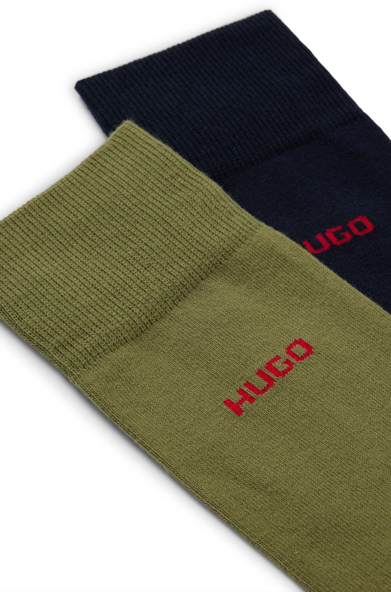HUGO TWO-PACK OF SOCKS IN COTTON outlook