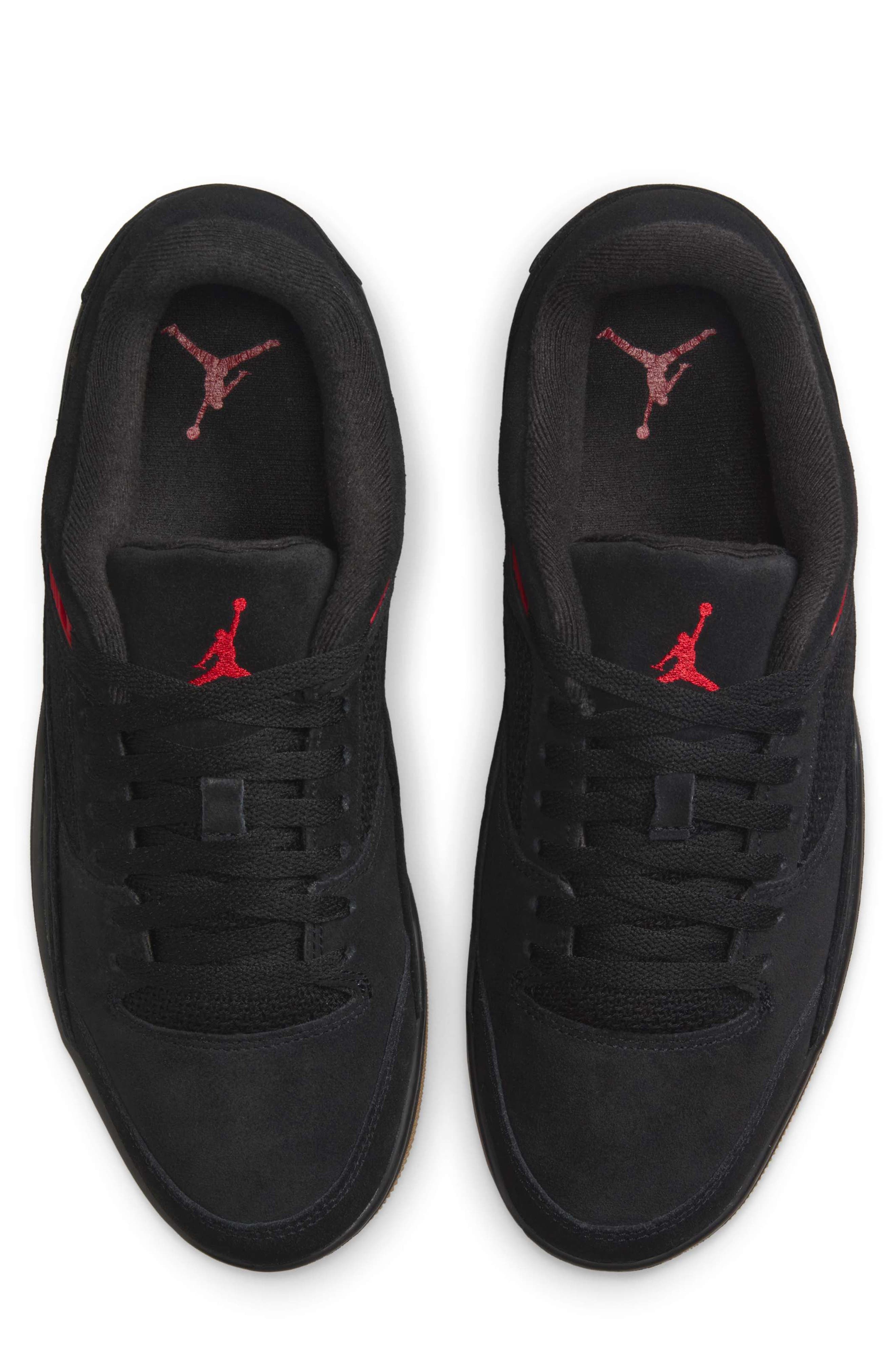 Nike Jordan Flight Court Sneaker in Black/Varsity Red at Nordstrom - 3