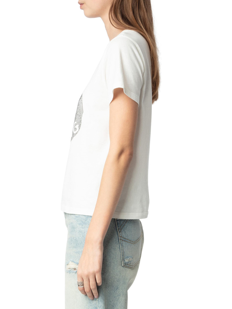 Women's Alys Cotton Jersey Heart Strass T-Shirt - Judo 4