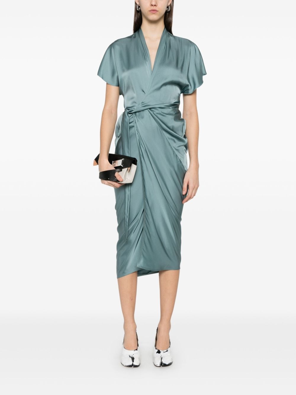 wrap midi dress - 2