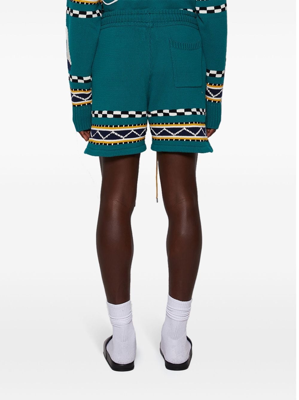 Bateau intarsia-knit shorts - 5
