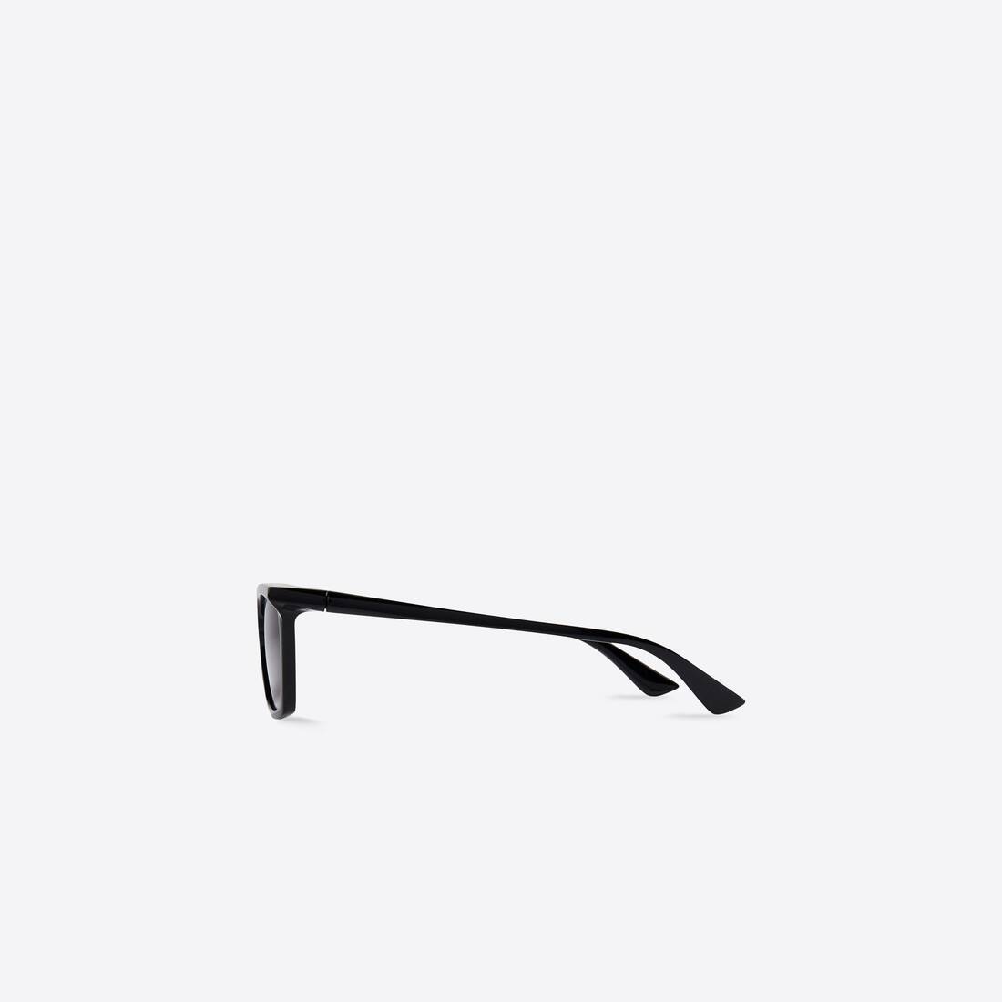 Rim Rectangle Sunglasses in Black - 3