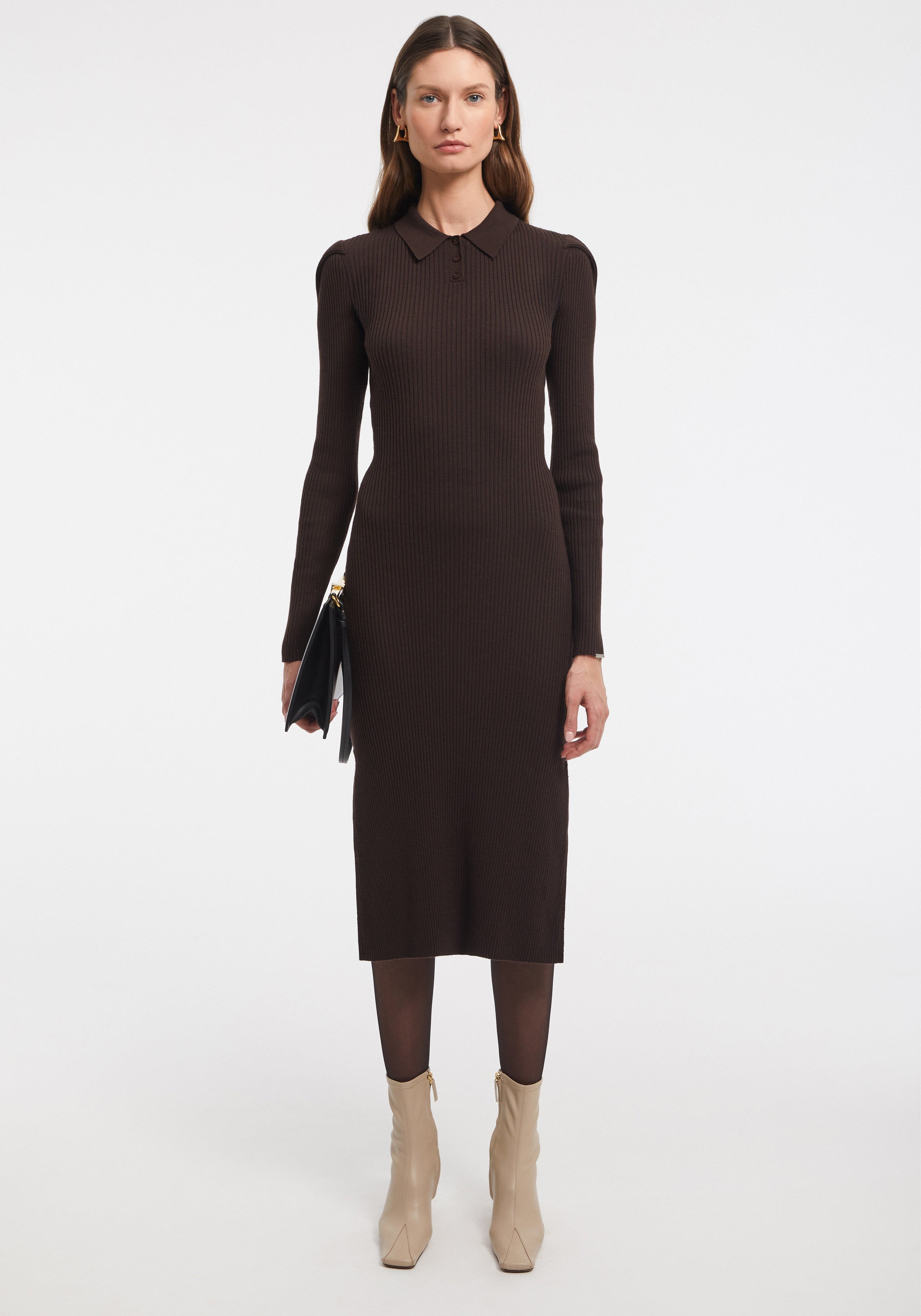 ARLA
Merino ribbed polo dress - 2