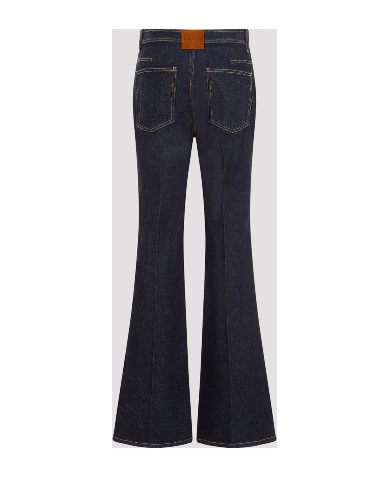 Wide Leg Denim Trousers - 4