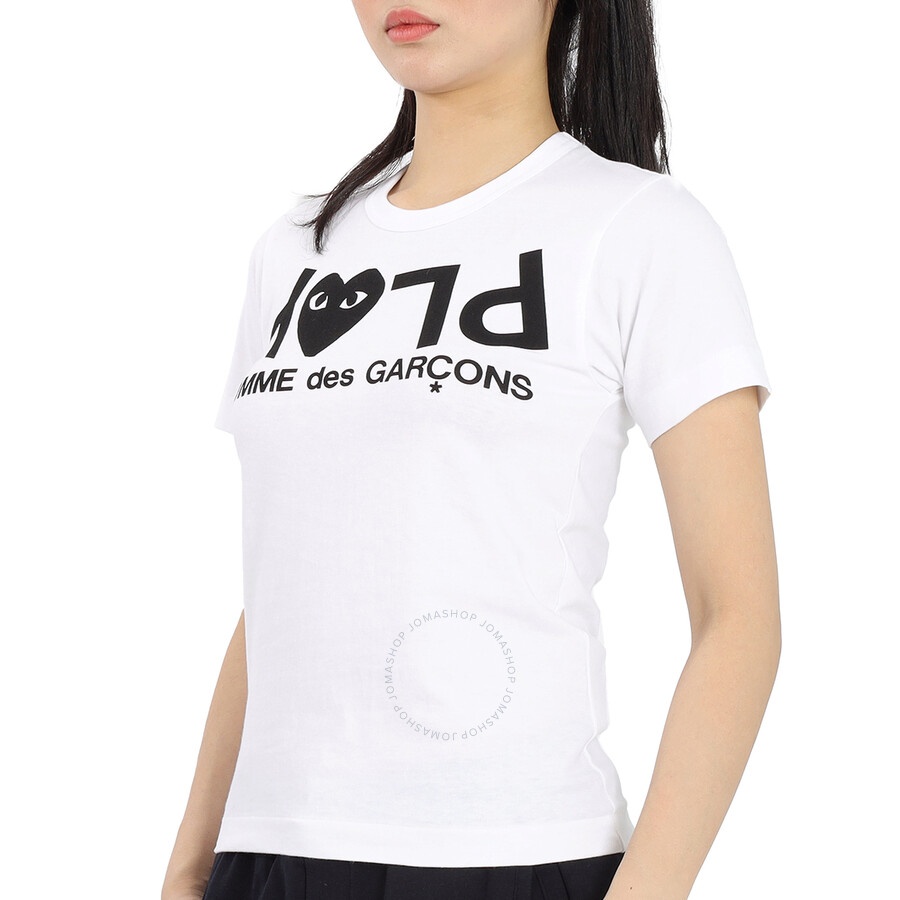 Comme Des Garcons Ladies Short-sleeve Play Logo T-shirt - 2