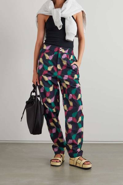 Isabel Marant Étoile Midaloni printed shell straight-leg pants outlook