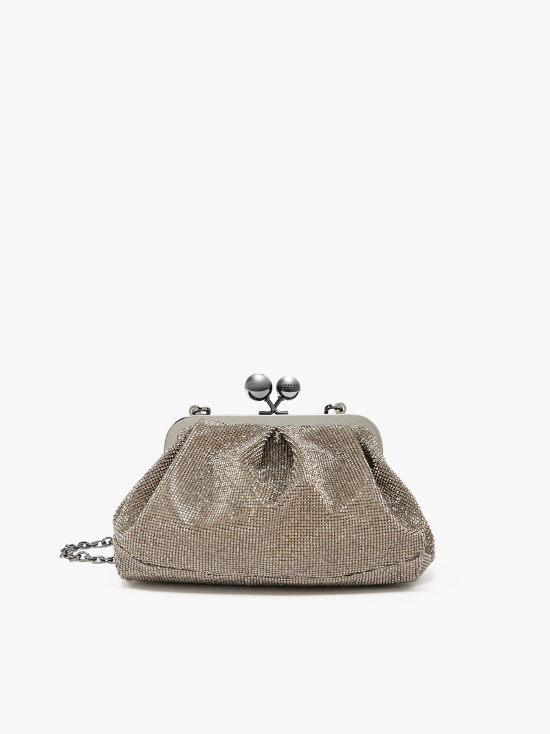 AGORAIO Small Pasticcino Bag in rhinestones 1