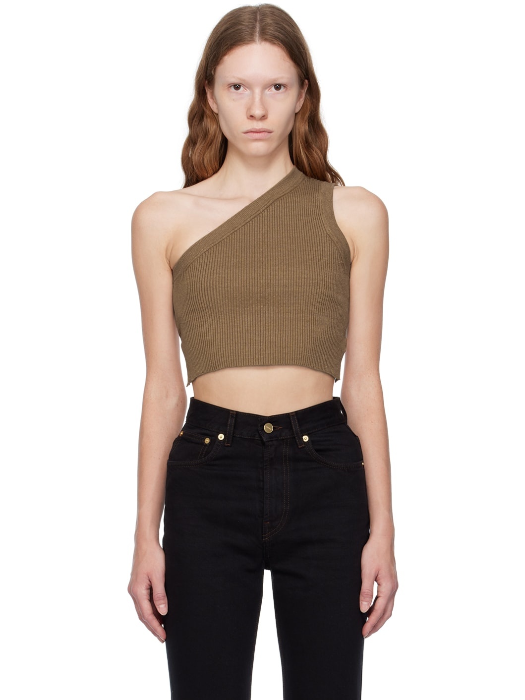 Brown 'La Maille Ascu' Tank Top - 1