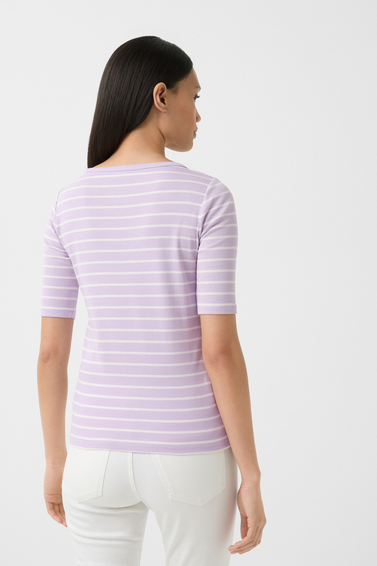 T-shirt Louna in Lilac/Off-White - 3