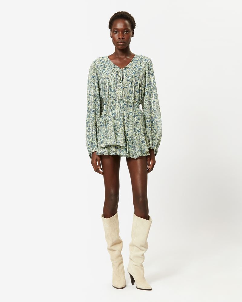 ABORELI PRINTED SILK SHORTS - 2