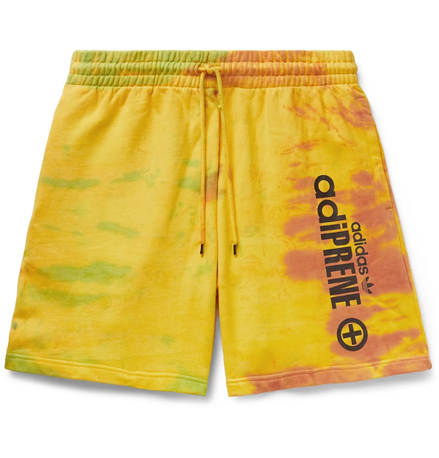 Logo-Print Tie-Dyed Cotton-Jersey Shorts - 1