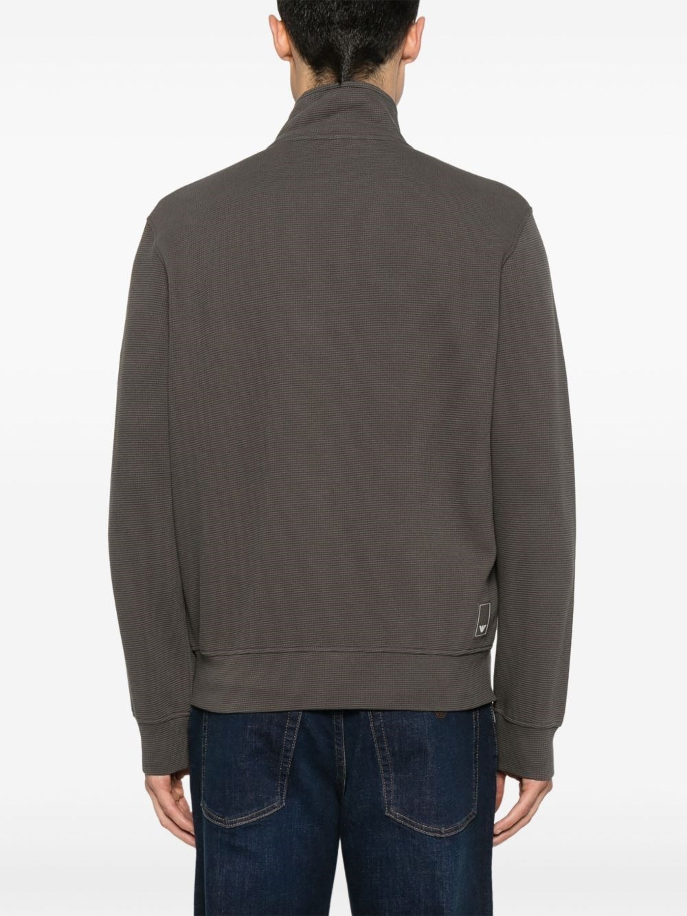 Cotton zipped sweatshirt - 4