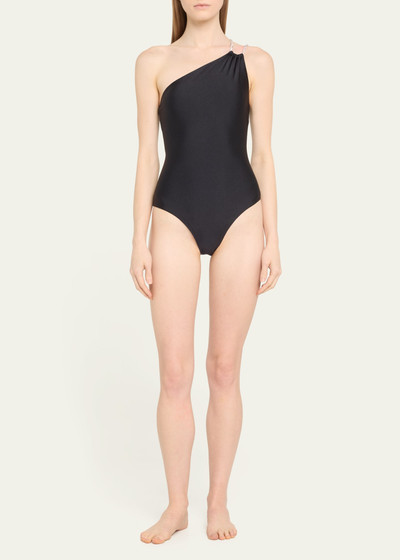 SIMKHAI Elodie One-Shoulder One-Piece Swimsuit outlook