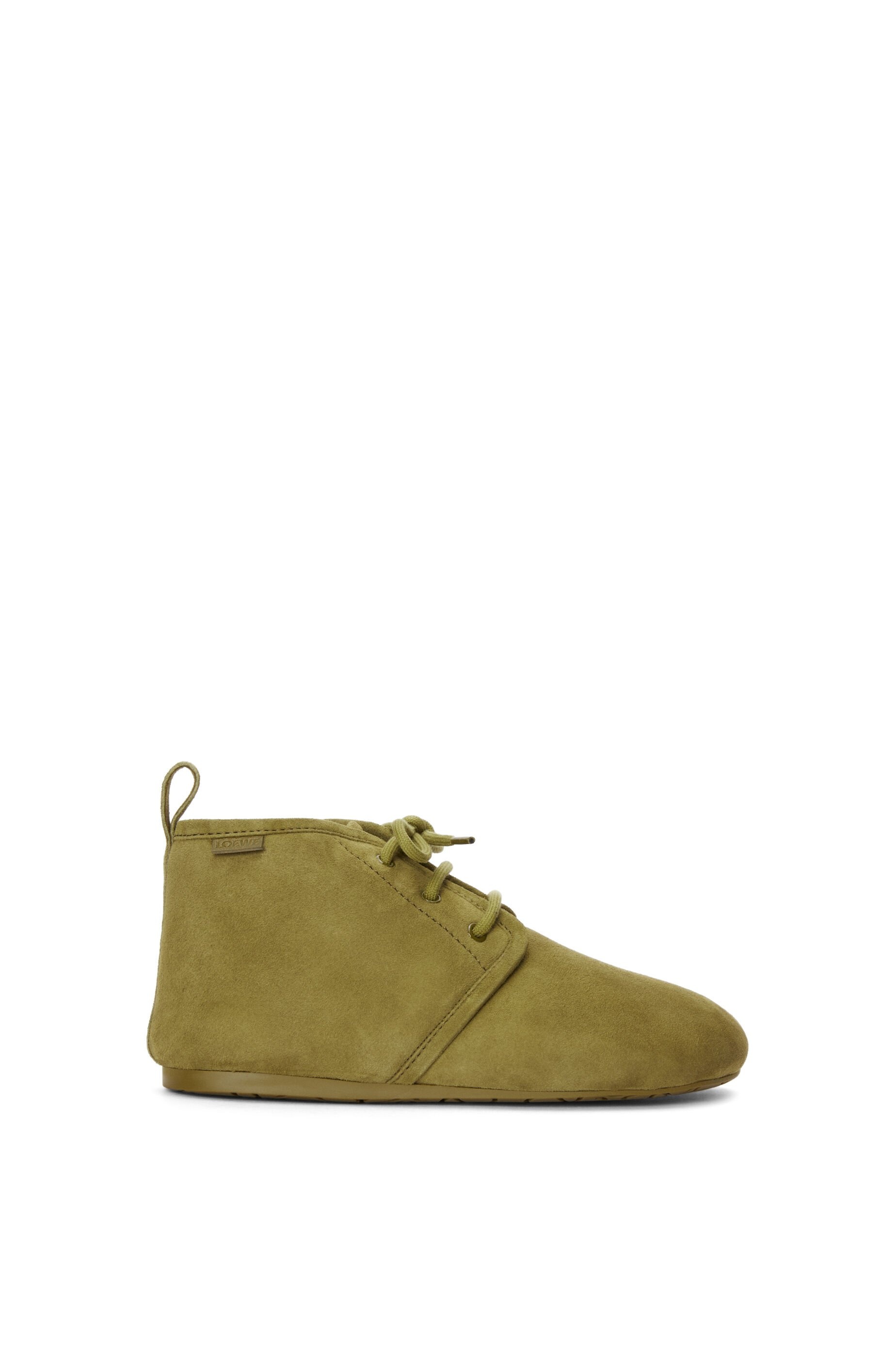 Lago lace-up bootie in suede and shearling - 1