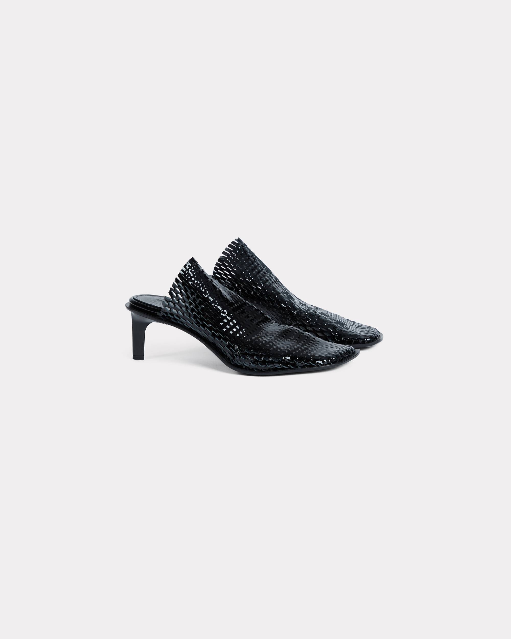 'KENZO-Shomi' heeled mules in perforated leather - 2
