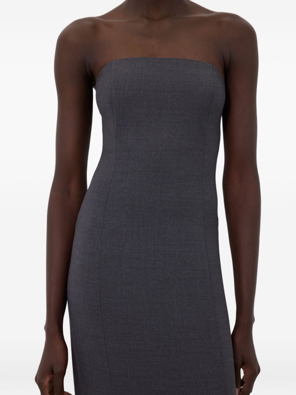 SHILO strapless bustier midi dress - 5