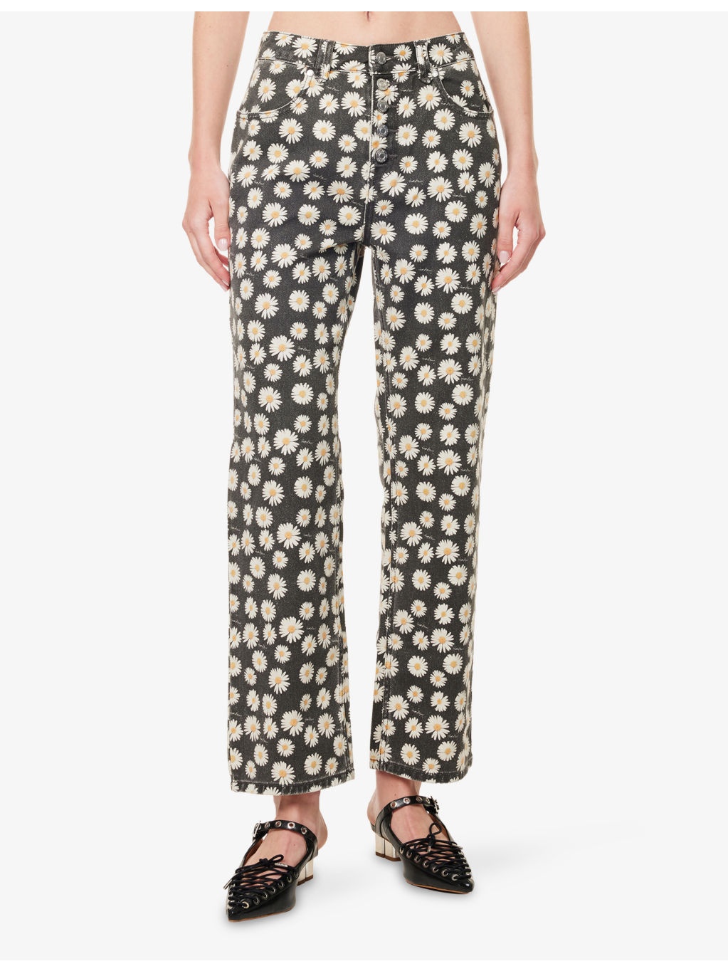 Daisy Jessie Straight-Leg High-Rise Jeans - 3