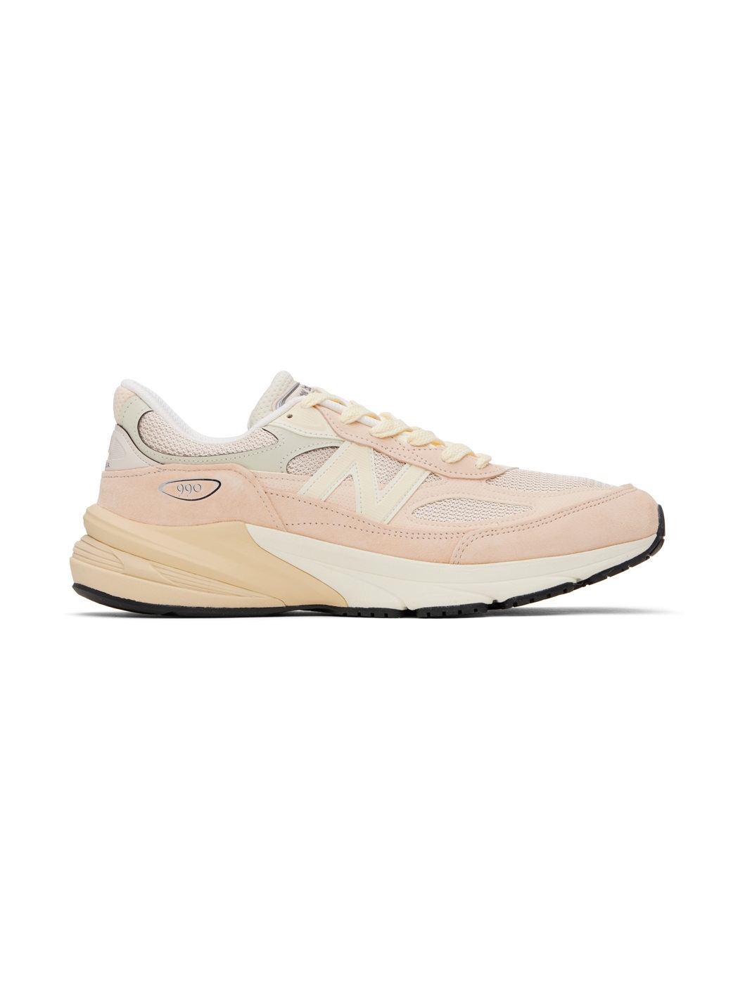 Pink & Beige 'Made in USA' 990v6 Sneakers - 1