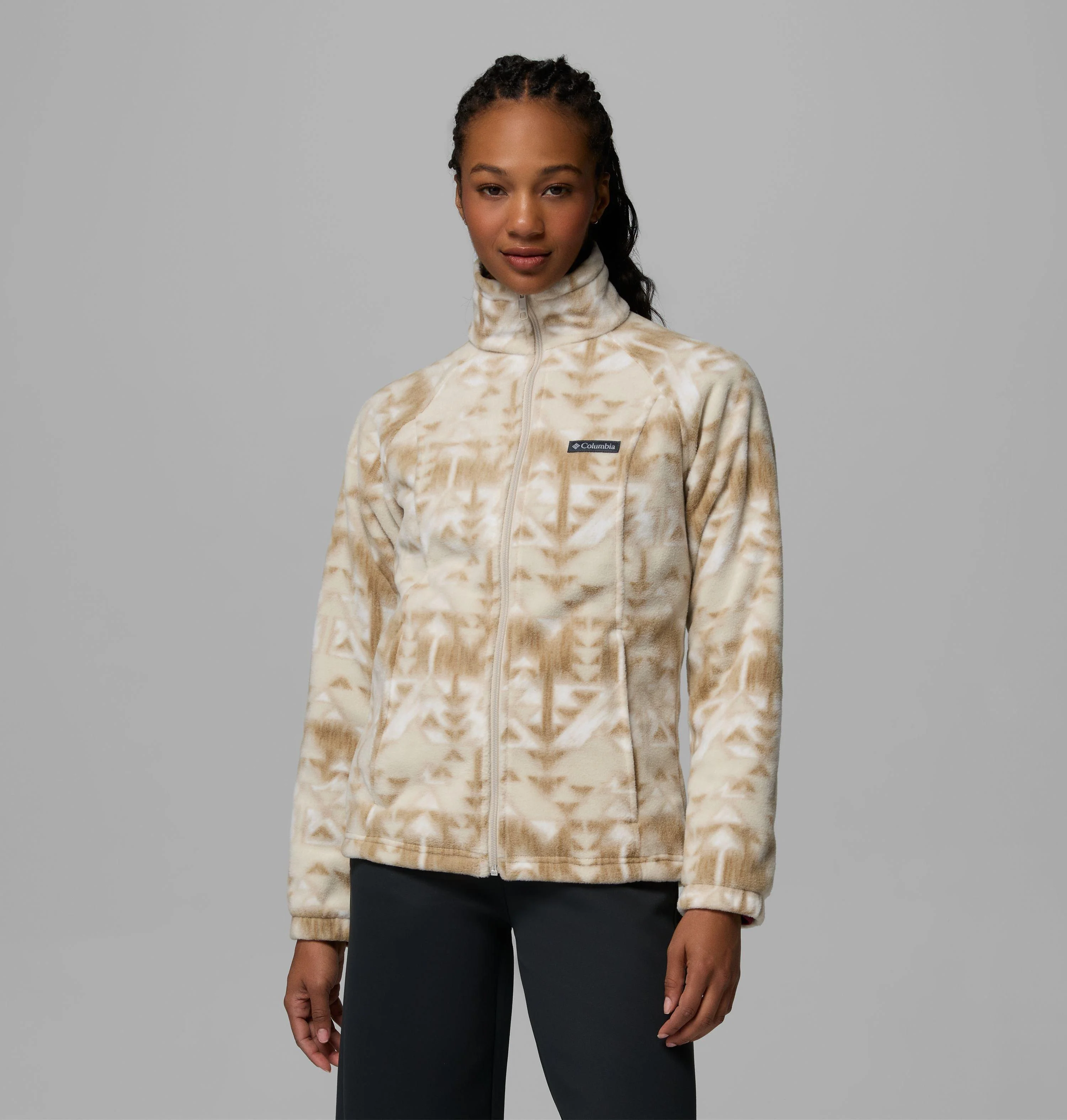Women's Benton Springs Printed Full Zip Fleece Jacket - 1