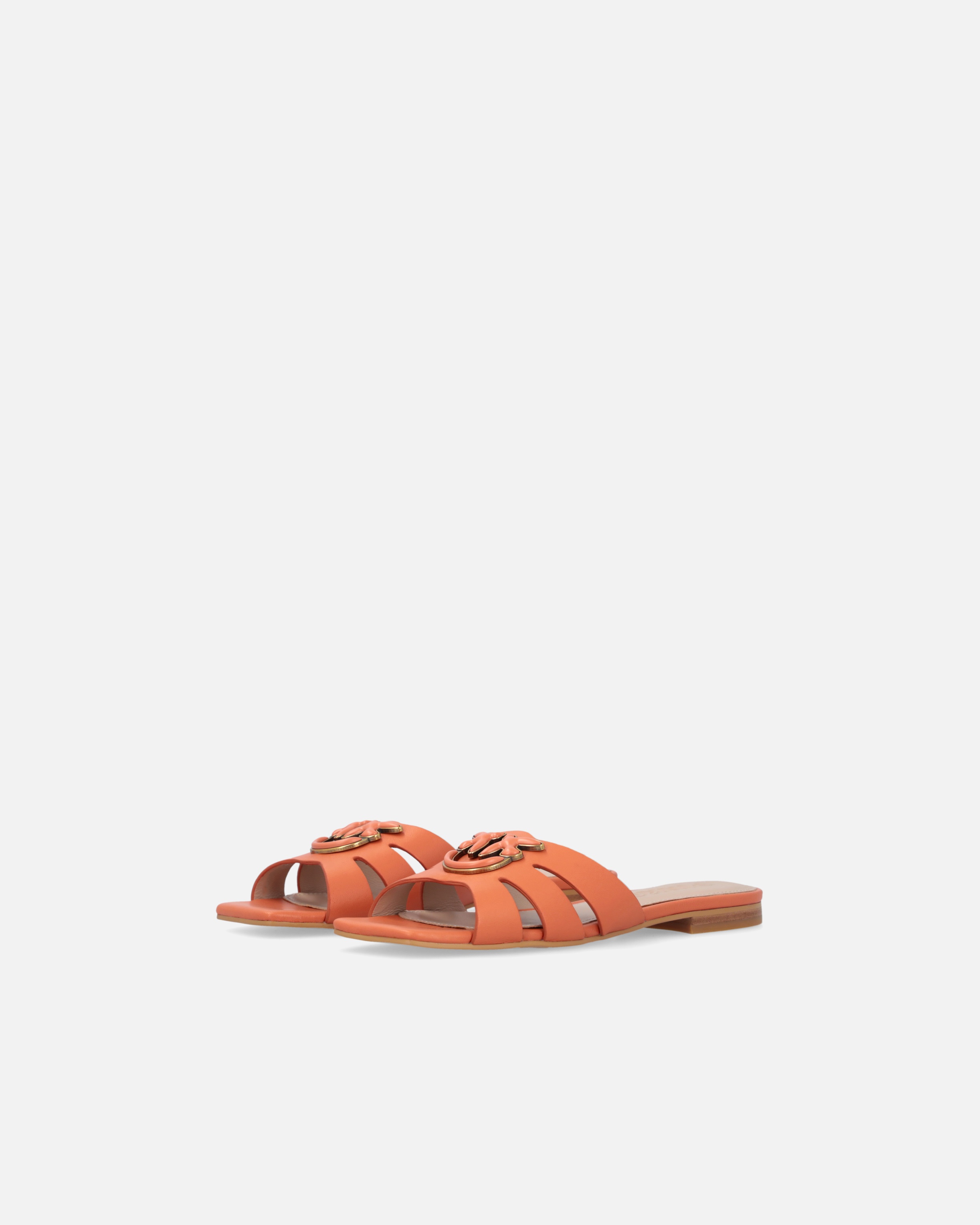 NAPPA LEATHER SLIP-ONS WITH BIRD LOGO - 6