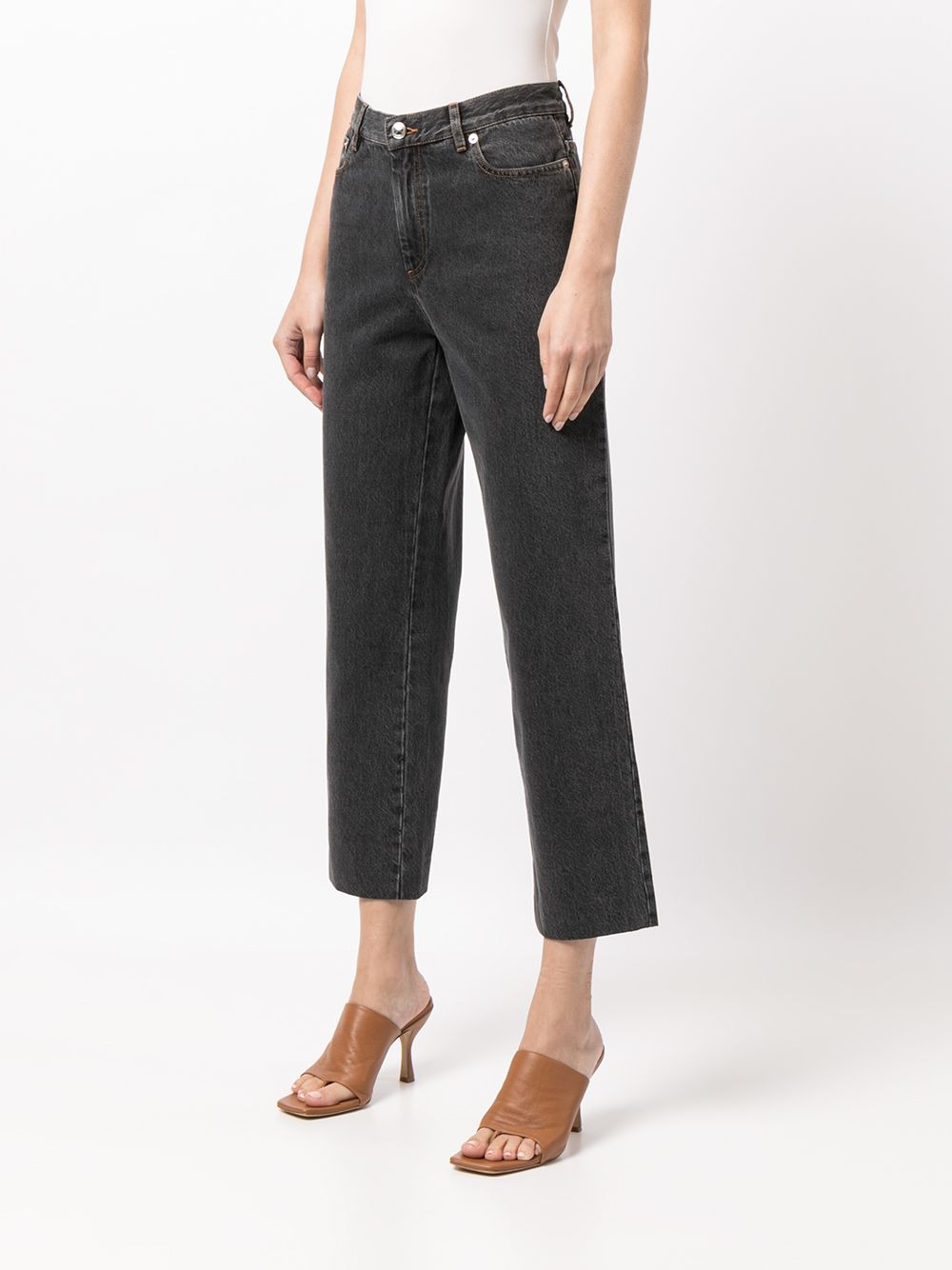 high-rise cropped jeans - 3