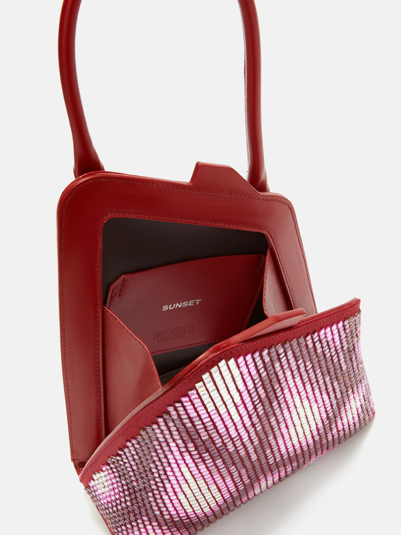 ''SUNSET'' RED DEGRADÈ SHOULDER BAG 4
