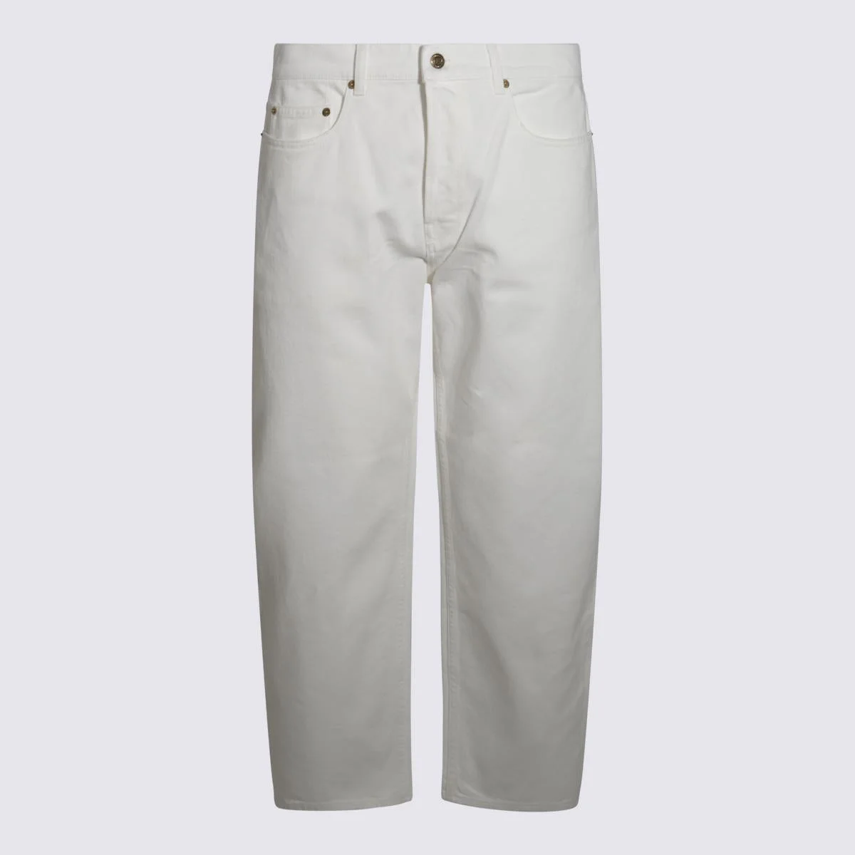 Golden Goose White Cotton Denim Jeans - 1