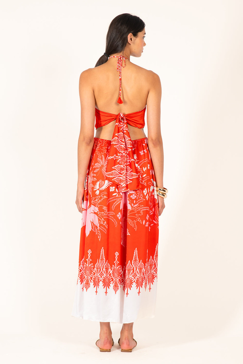 Long Dress Isore - Coral Canopy 6