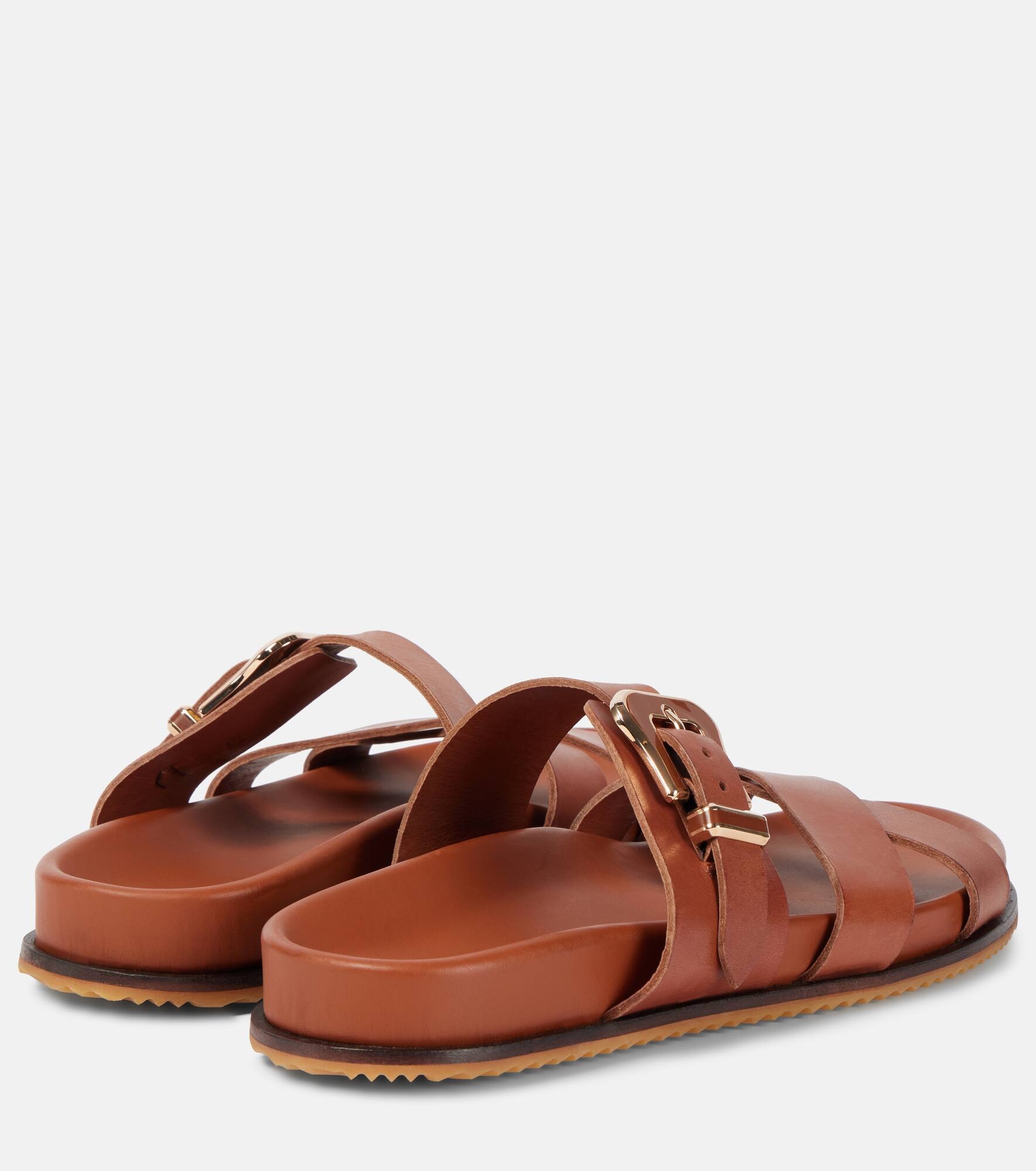 Circle leather sandals - 2