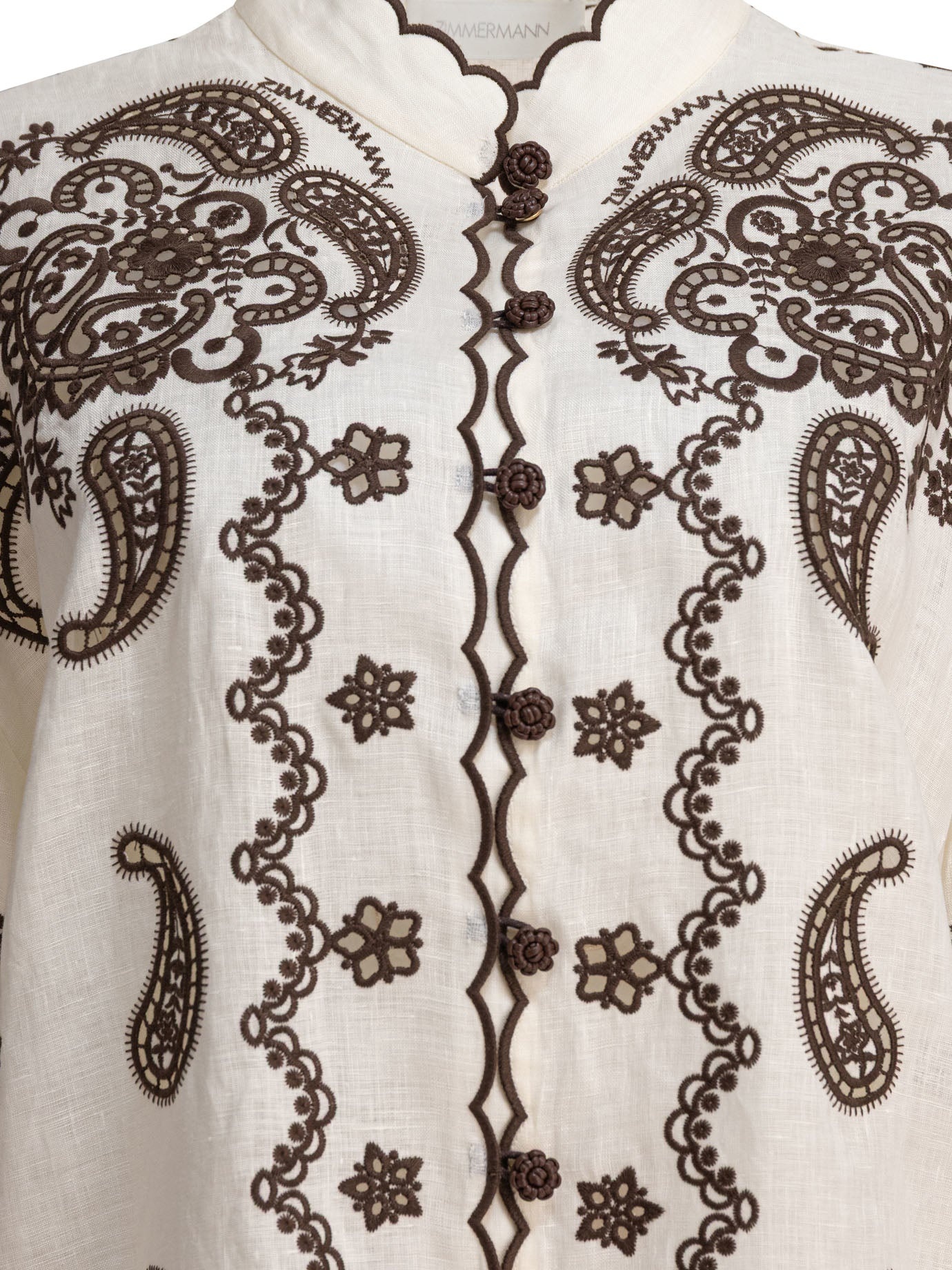 Zimmermann Ascension Embroidered Shirt - 3